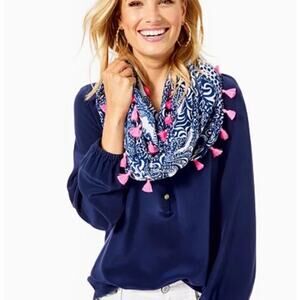 Lilly Pulitzer Resort Infinity Loop Taverna Tile Scarf